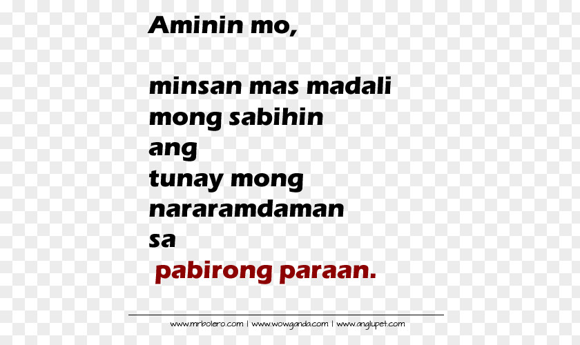 Quotation Puppy Love Tagalog Language Document PNG