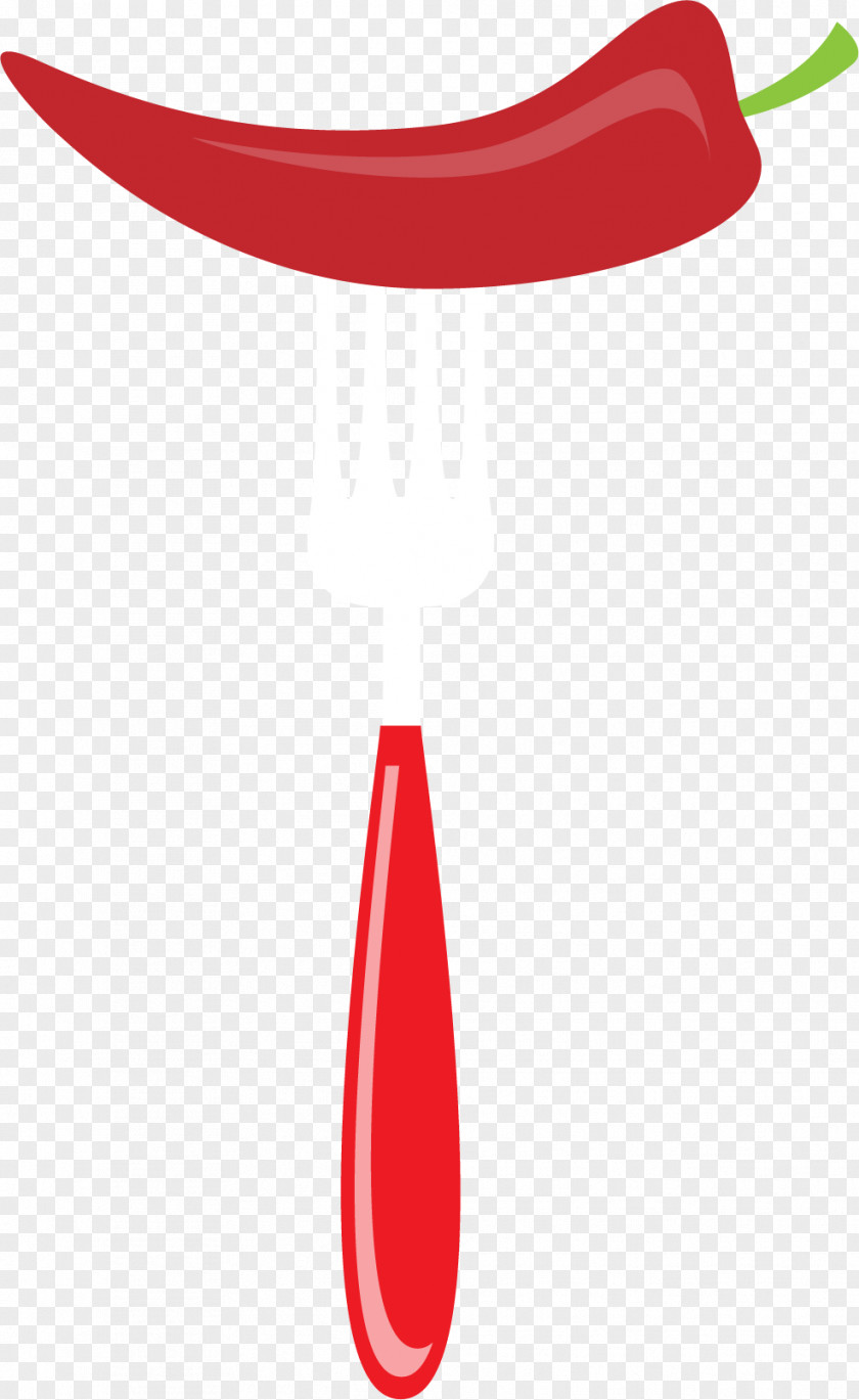 Cartoon Fork With Pepper Illustration PNG