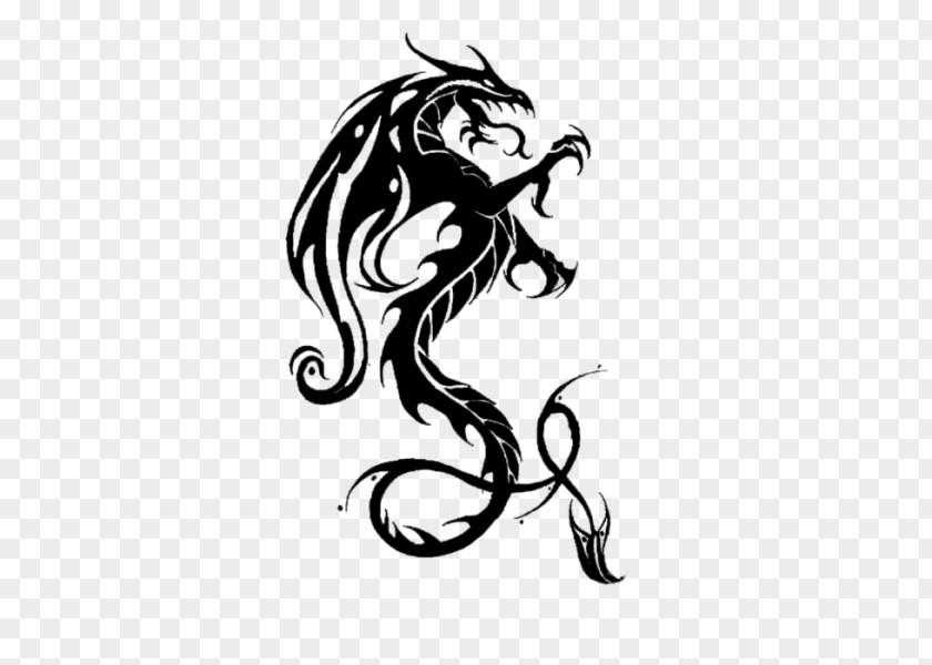 Dragon Wall Decal Paper Sticker Tattoo PNG