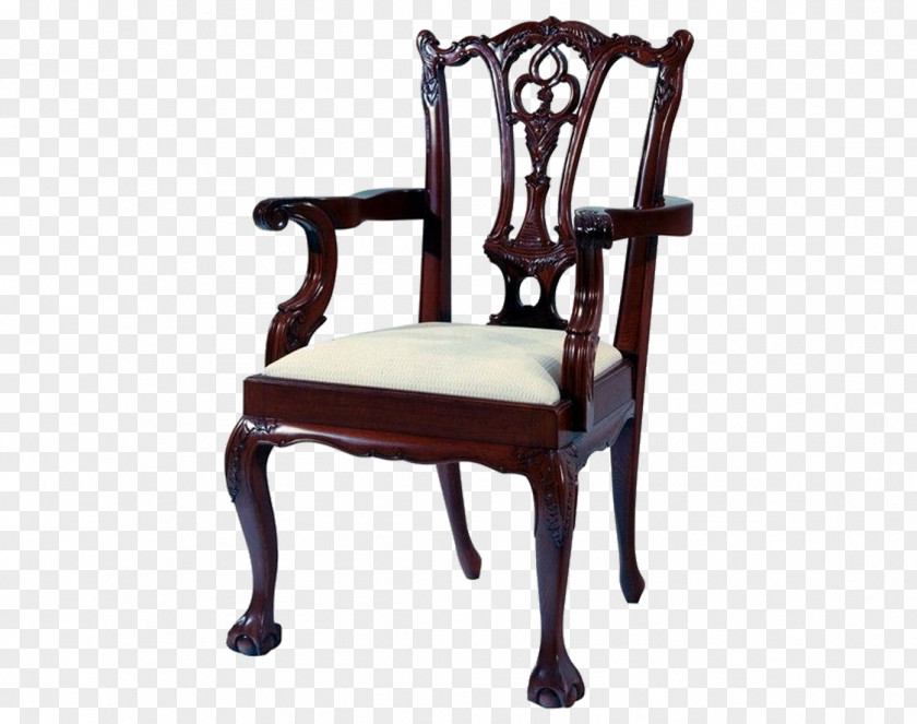 Mahogany Chair Table Furniture Wood PNG