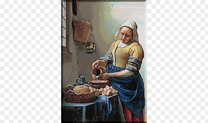 Painting Rijksmuseum The Milkmaid Woman In Blue Reading A Letter Love Oil PNG