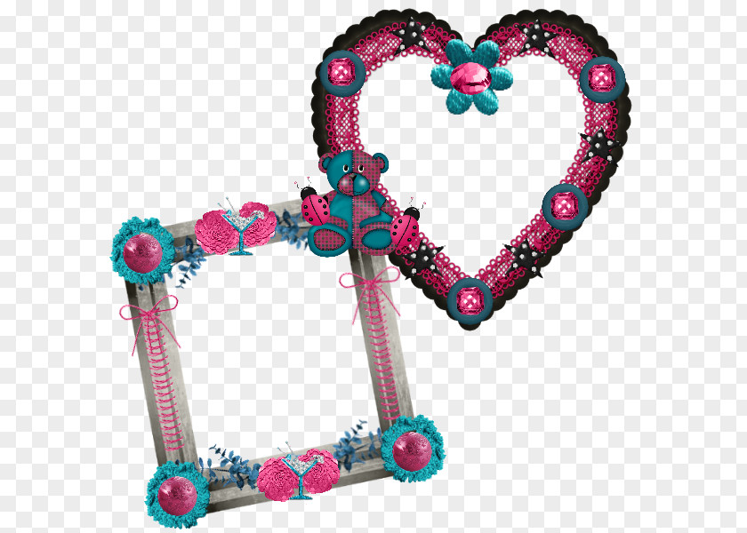 Picture Frames Pink Body Jewellery PNG