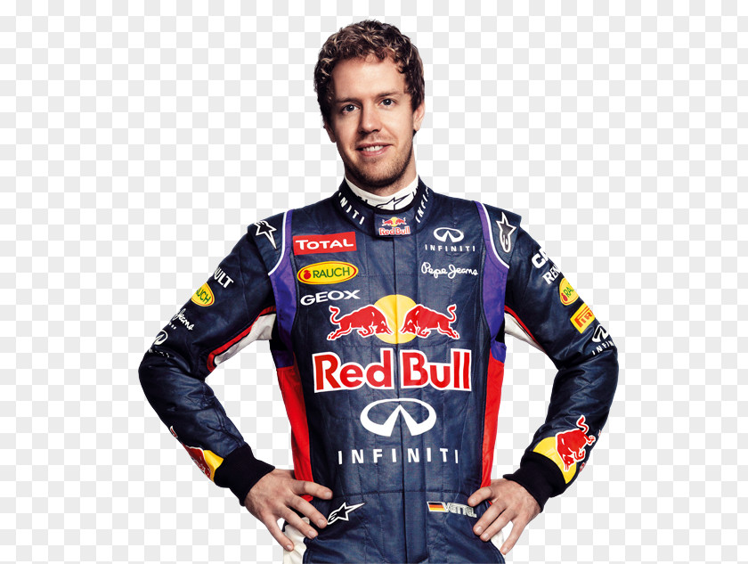 Red Bull Sebastian Vettel Racing Formula 1 T-shirt PNG