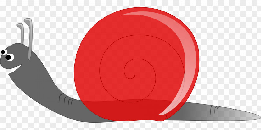 Red Shell Snail Clip Art PNG