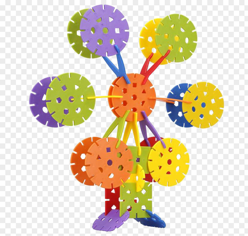 Snowflake Windmill Toy Block Child Play PNG
