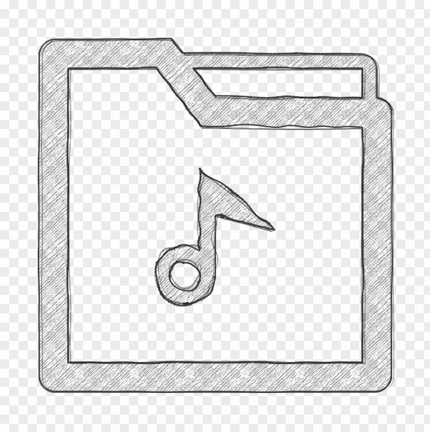 Symbol Line Art Audio Folder Icon Files PNG