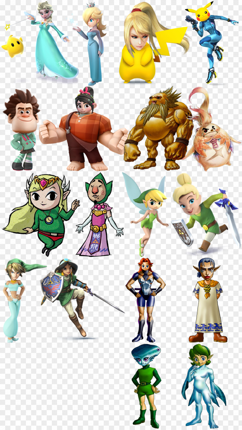 Wreck It Ralph Link Super Smash Bros. For Nintendo 3DS And Wii U Samus Aran Princess Peach Rosalina PNG