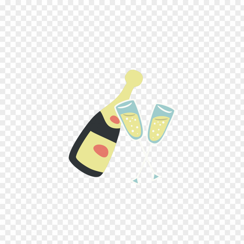 Champagne In Bottles And Cups Red Wine Bottle PNG