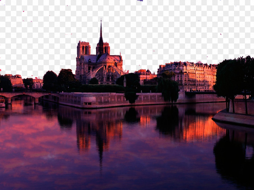 French Town Charming Scenery Notre-Dame De Paris Eiffel Tower Sacrxe9-Cu0153ur, Tuileries Garden Arxe8nes Montmartre PNG