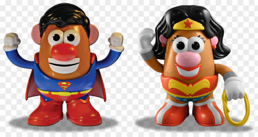 Wonder Woman Mr. Potato Head Superman Toy PNG