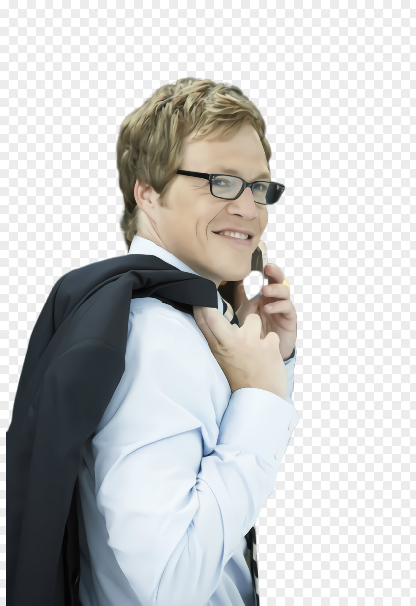Formal Wear Microphone Glasses PNG