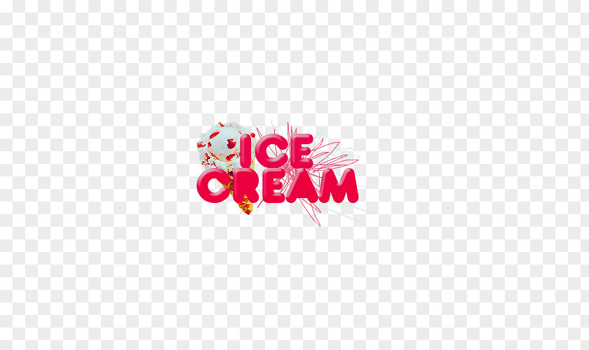 Four-ball Ice Cream Text Word Logo PNG