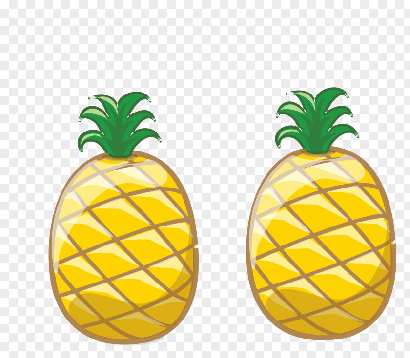 Pineapple Vector Material Cartoon Drawing PNG