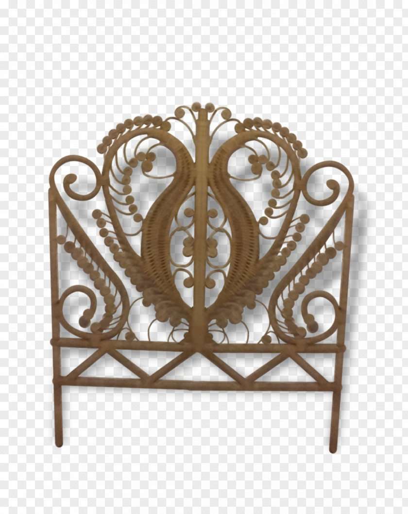 Bed Rotin Headboard Furniture Bedside Tables Wicker PNG