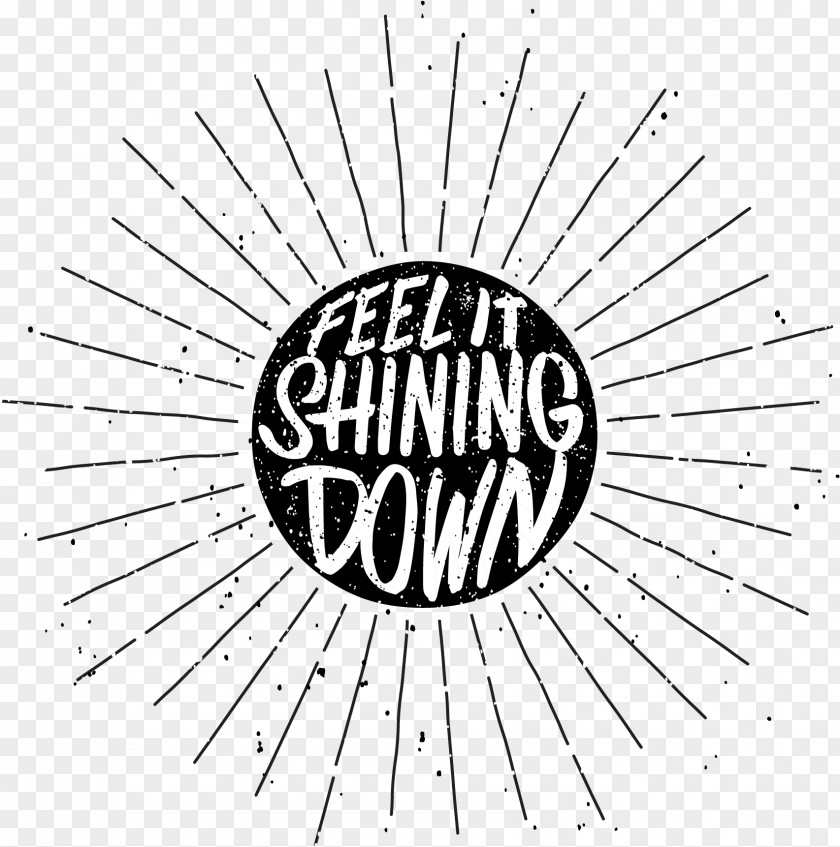 Feel It Shining Down Logo Font Brand Product PNG