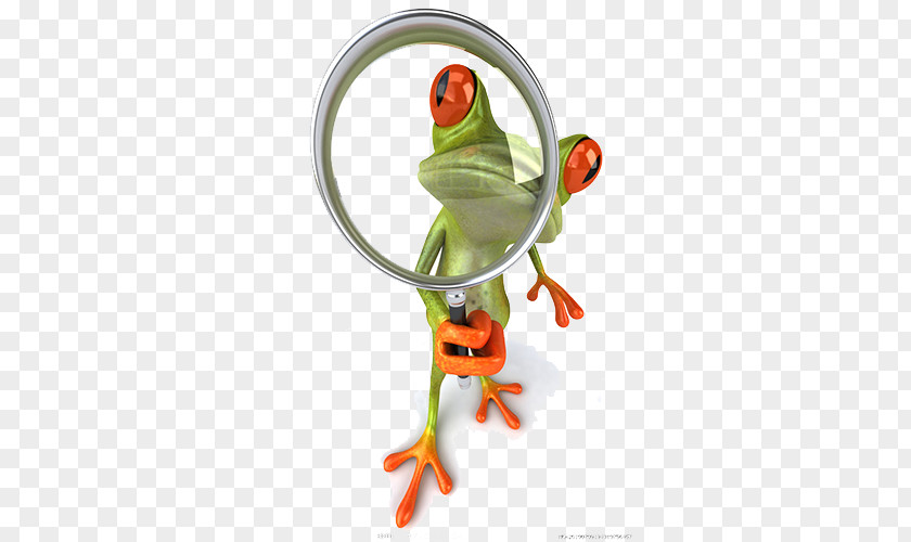 Holding A Magnifying Glass Frog Royalty-free Illustration PNG