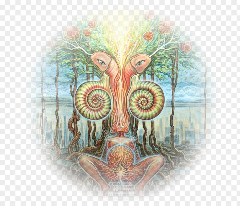 Stairway To Heaven Psychedelic Art Tree Of Life Visionary PNG