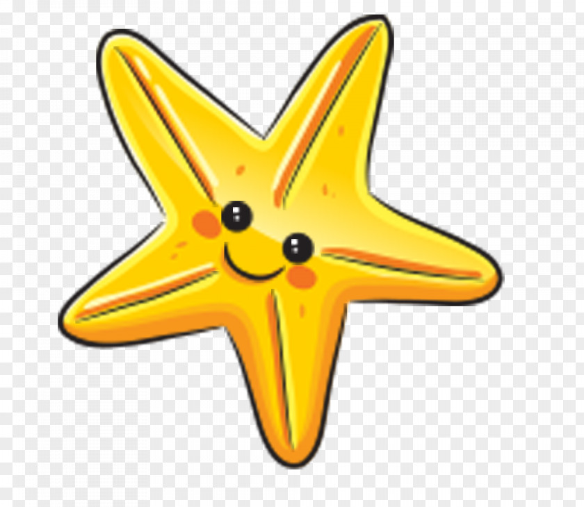 Yellow Starfish PNG