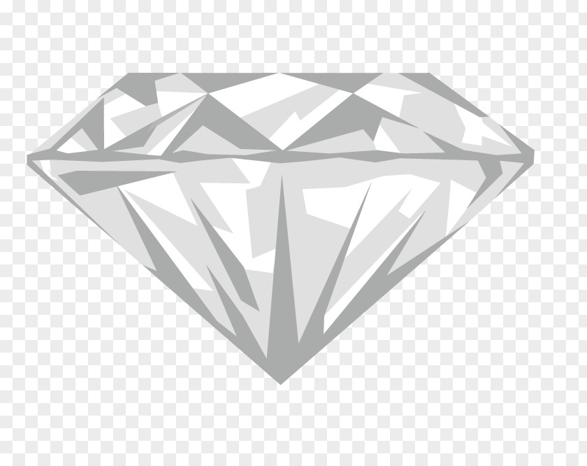 Diamond Grey Black And White PNG