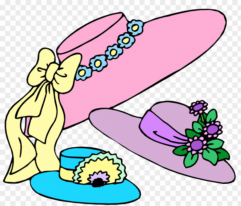 Easter Clip Art Bonnet Parade PNG