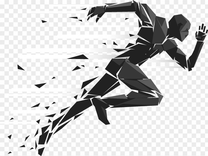 Race Running Sport Silhouette Illustration PNG