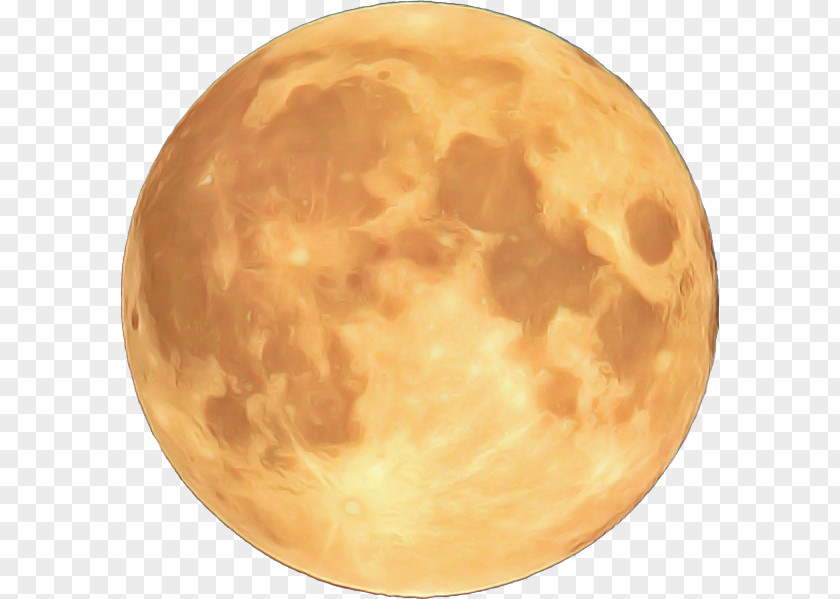 Beige Full Moon PNG
