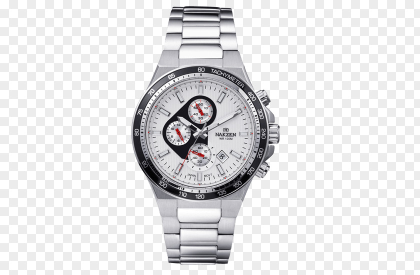 Men Watch Silver Strap Product Design PNG