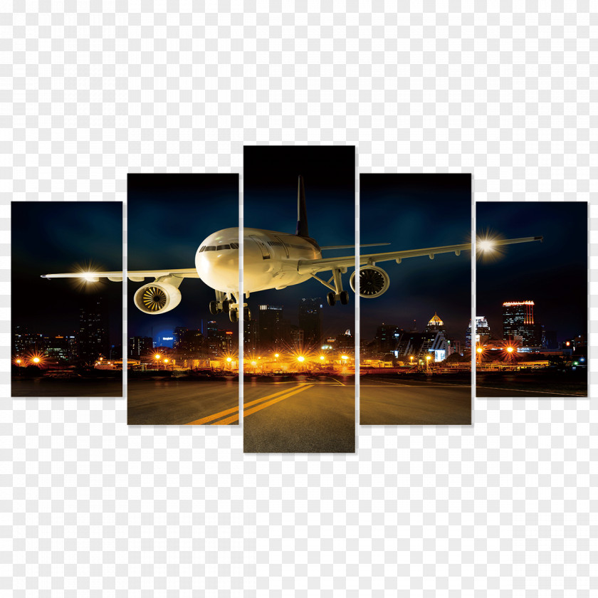 Plane Packaging Material Canvas Print Poster Painting Gallery Wrap PNG