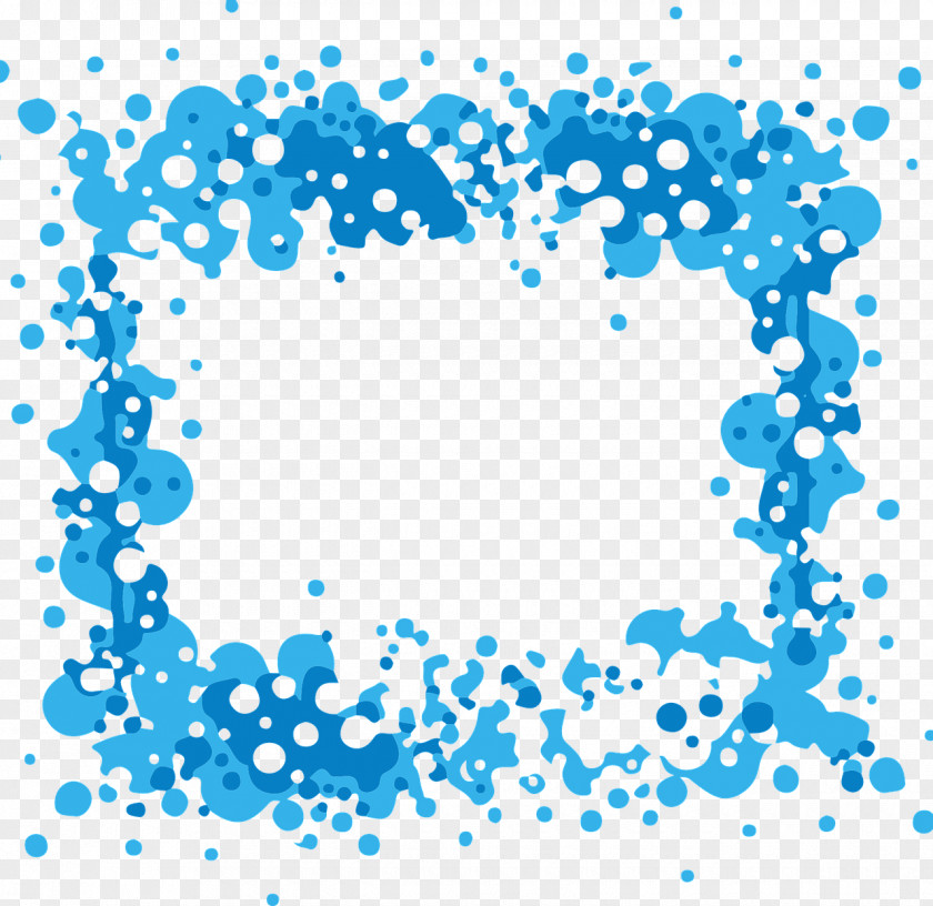 Blue Drops Bubble Bath Clip Art PNG