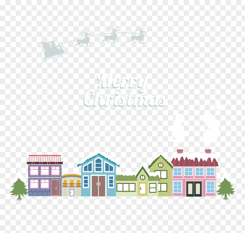 Cartoon House Background PNG