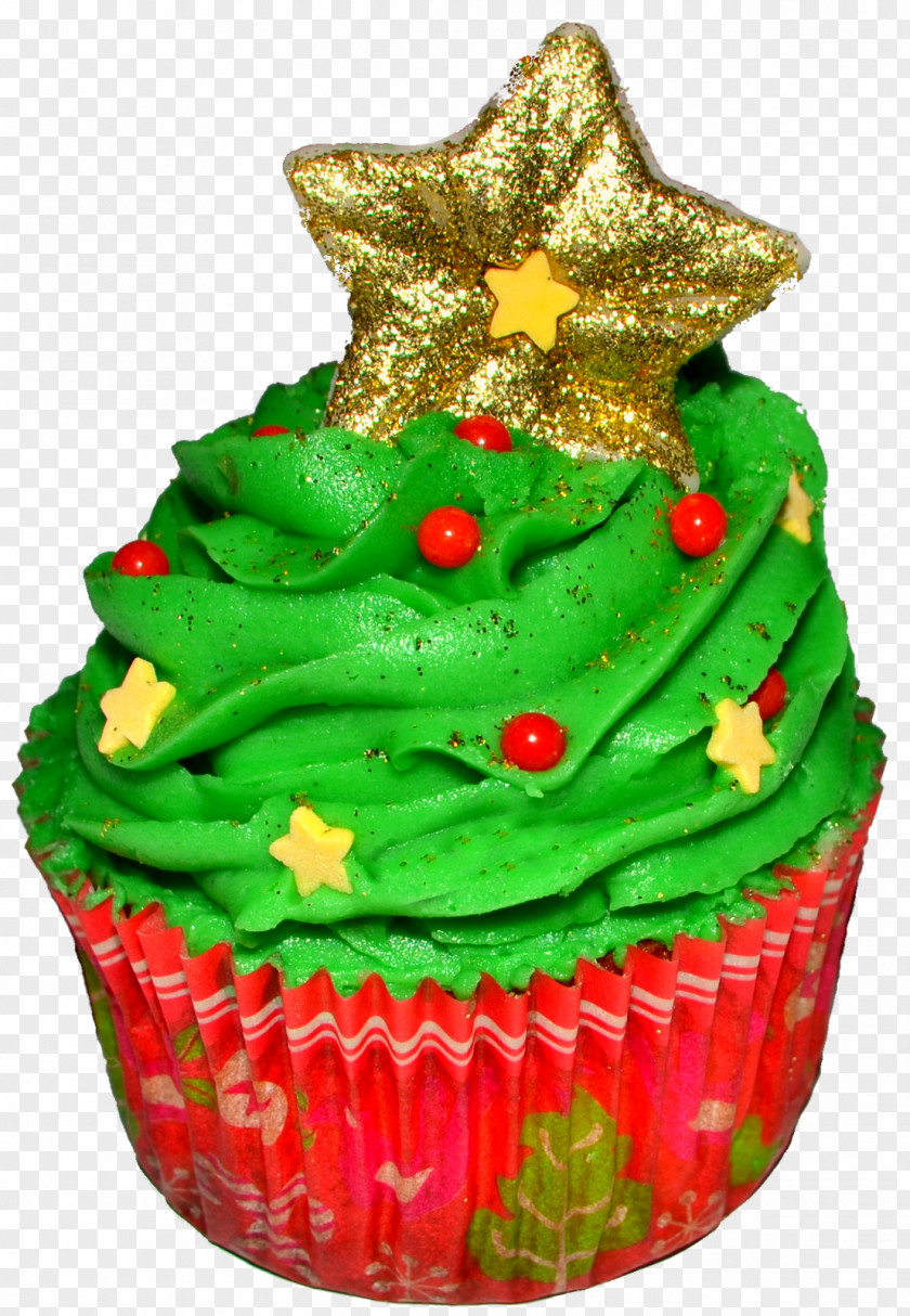 Christmas Cupcake Buttercream Cake Decorating Royal Icing PNG
