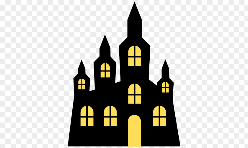 Silhouette Castle Clip Art PNG