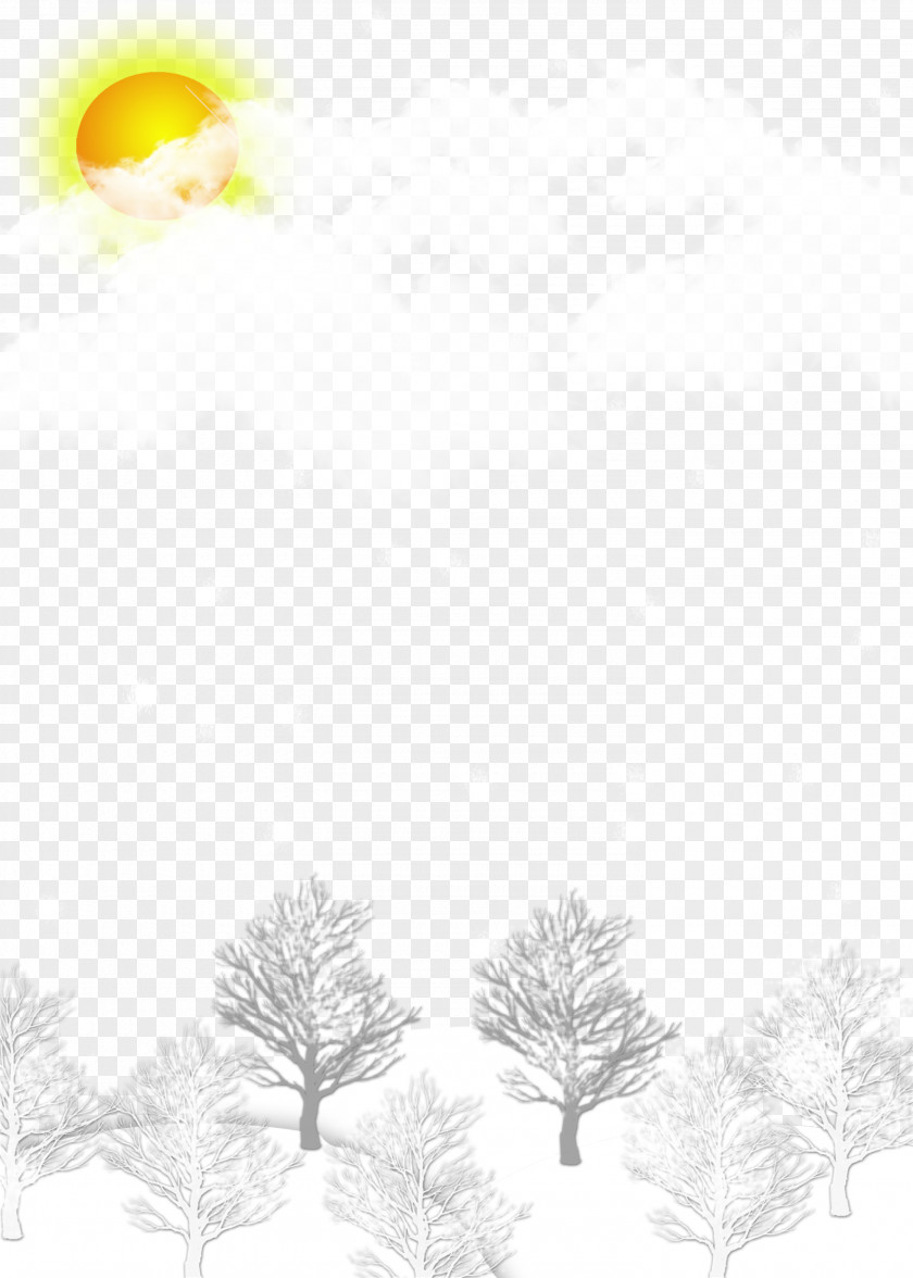 Winter Snow Background Material PNG
