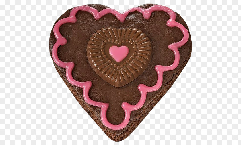Chocolate Heart Cake With Pink Cream Picture Coffee PNG