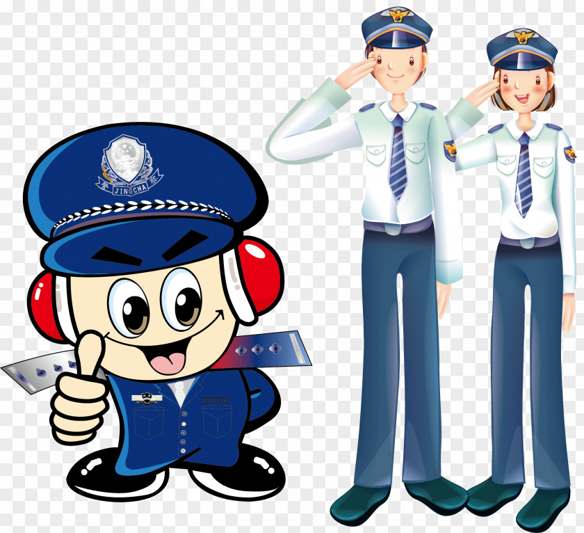 Network Alarm Prompt Language Cartoon Comics Police Officer PNG
