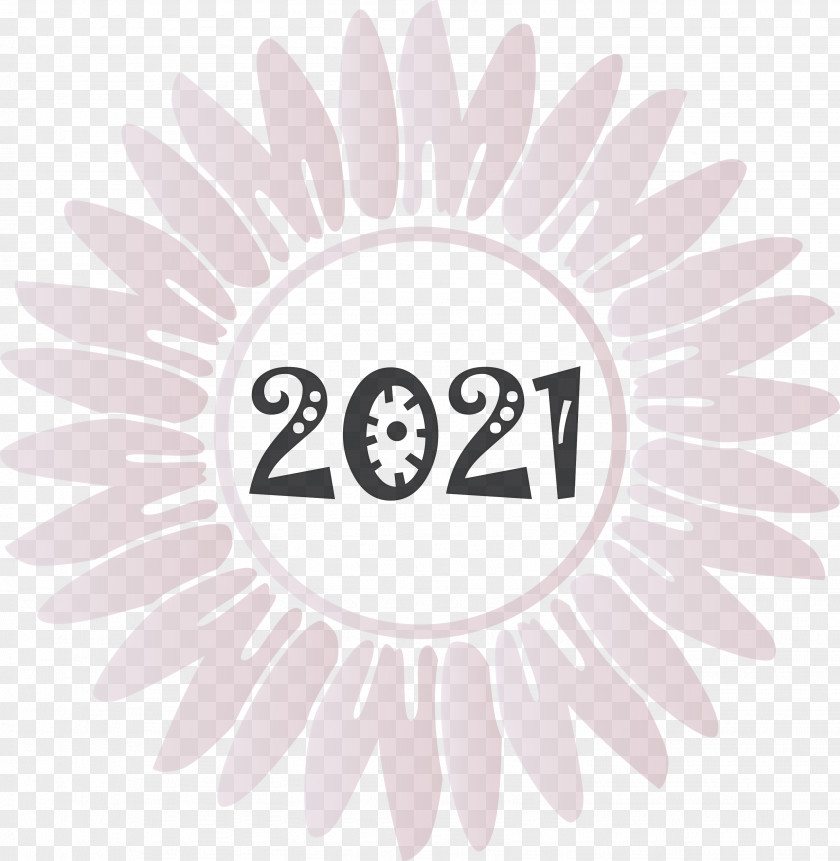 Welcome 2021 Sunflower PNG