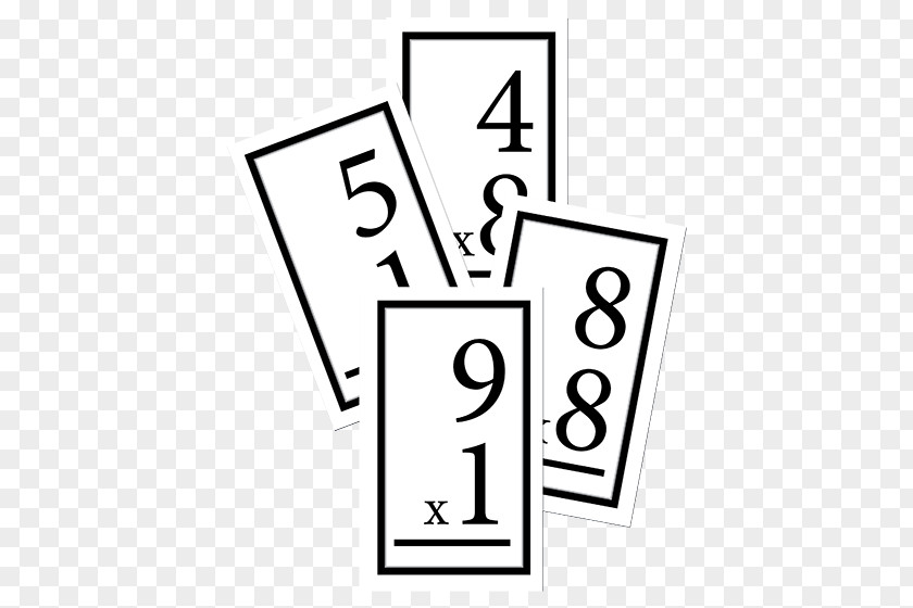 Multiplication Table White Number Black Clip Art PNG