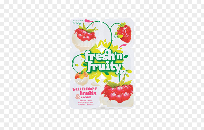 Summer Fruit Strawberry Food Milk Yoghurt PNG