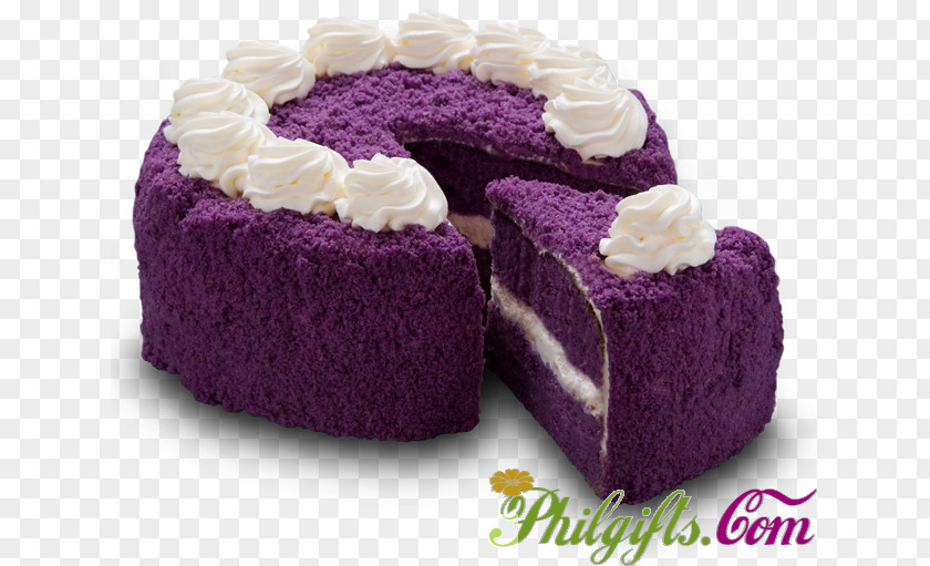 Cake Red Ribbon Ube Halaya Bakery Chiffon Frosting & Icing PNG