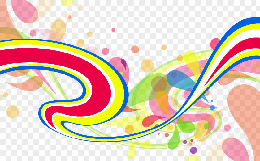Colorful Stripes Abstract Art Color PNG