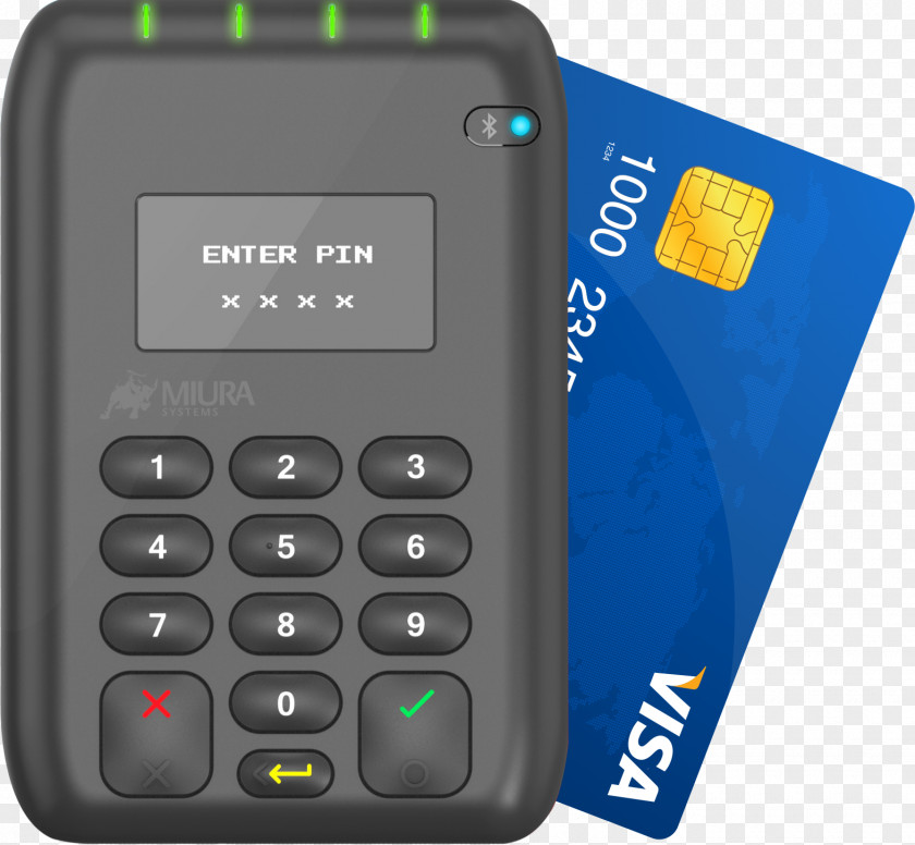 Credit Card EMV Contactless Payment Terminal Reader PNG