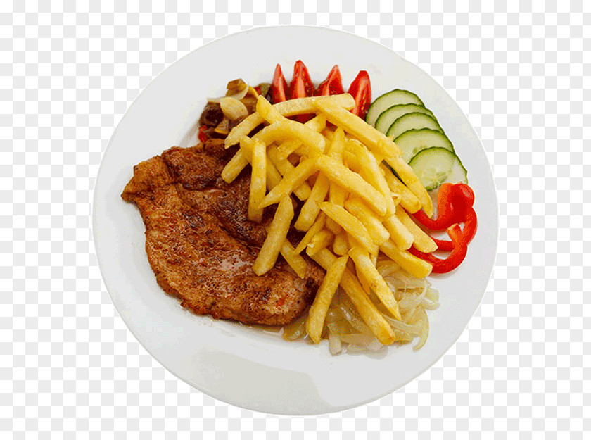 Meat French Fries Steak Frites Leftovers Beef Plate PNG