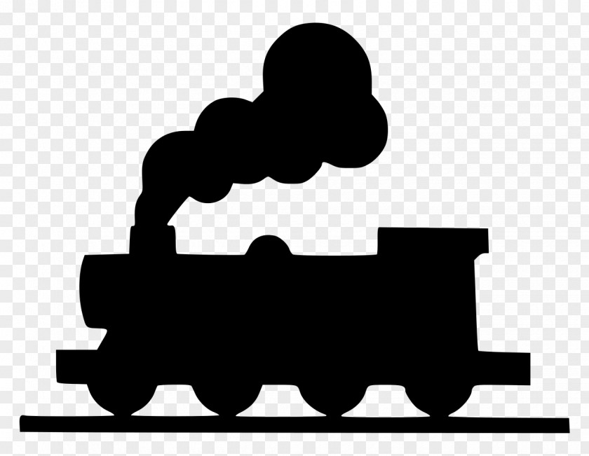 Train Rail Transport Steam Locomotive Silhouette PNG
