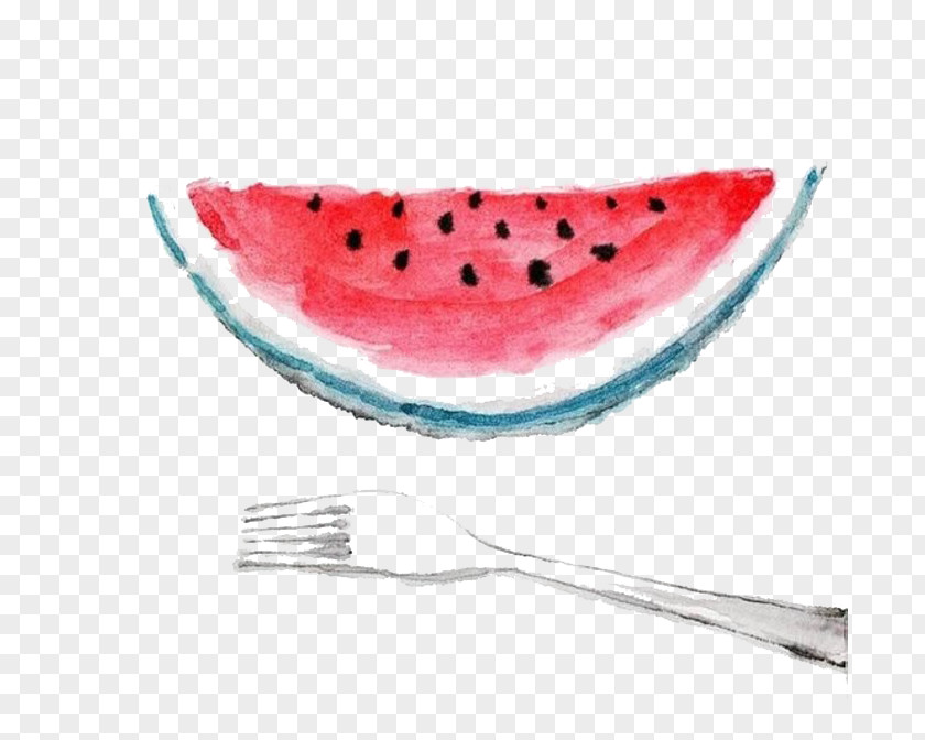 Watermelon With Fork Concubine Hua Knife PNG