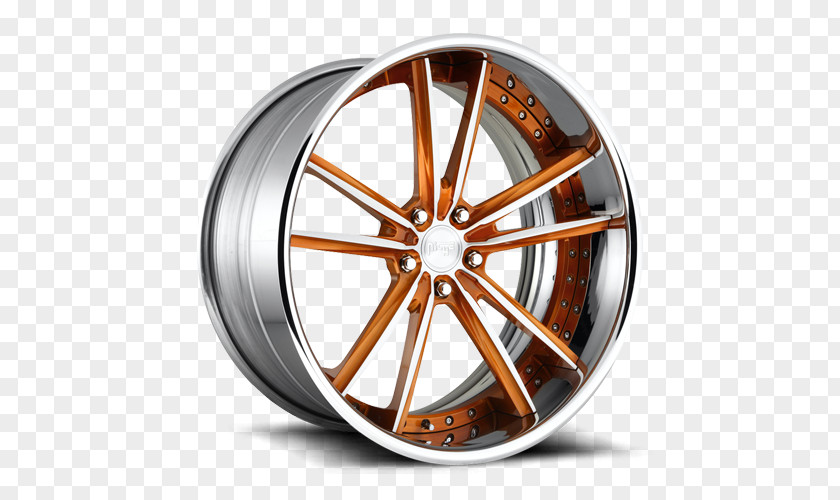 Bastille Custom Wheel Forging Rim Copper PNG