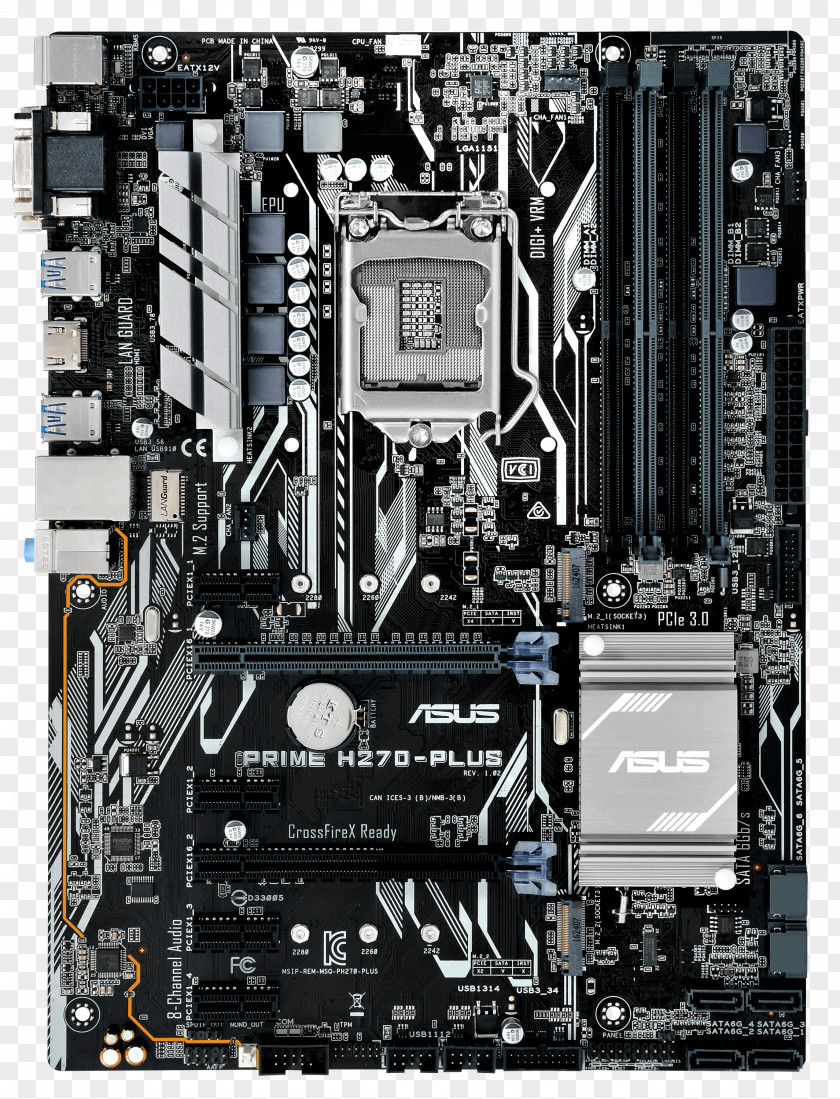 Power Socket LGA 1151 ATX Motherboard PCI Express DDR4 SDRAM PNG
