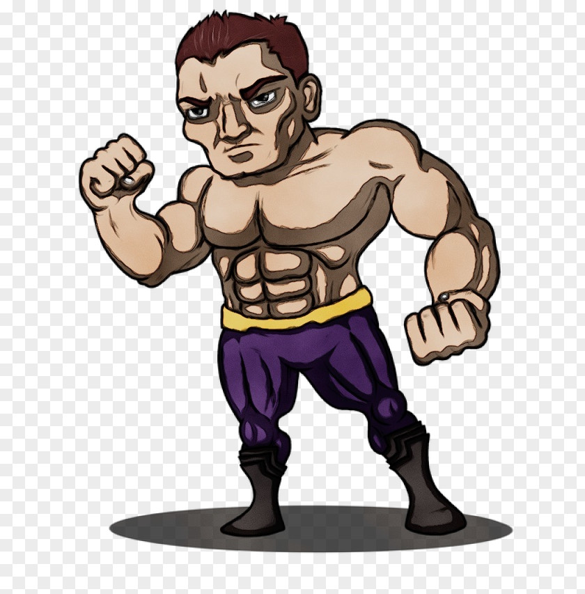 Strongman Hero Muscle Anabolic Steroid Professional Wrestling Video Character PNG