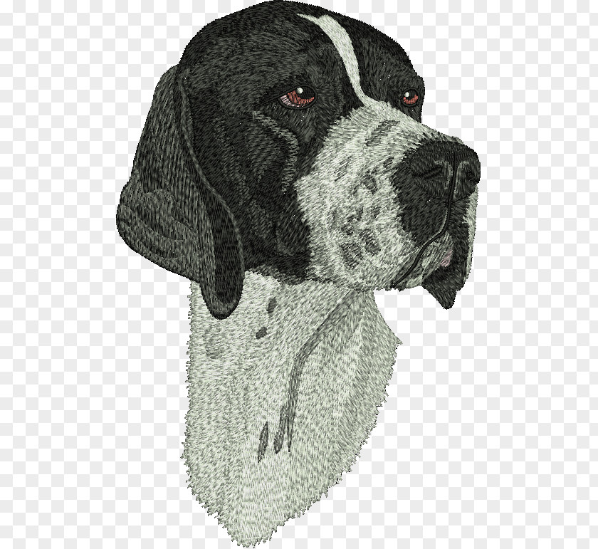 Dog Embroidery Designs Auvergne Pointer Machine Digitization PNG