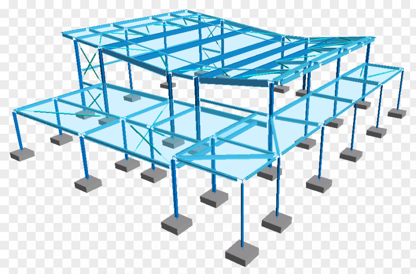 To Beam Structure Tekla Building Structural Engineering PNG