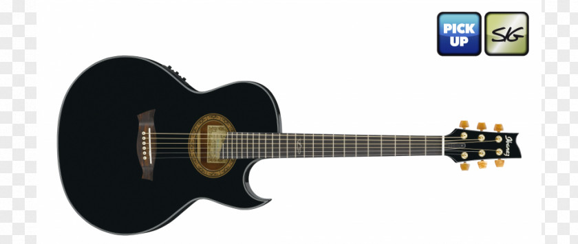 Acoustic Guitar Ibanez Steve Vai Signature JEM Series Acoustic-electric PNG